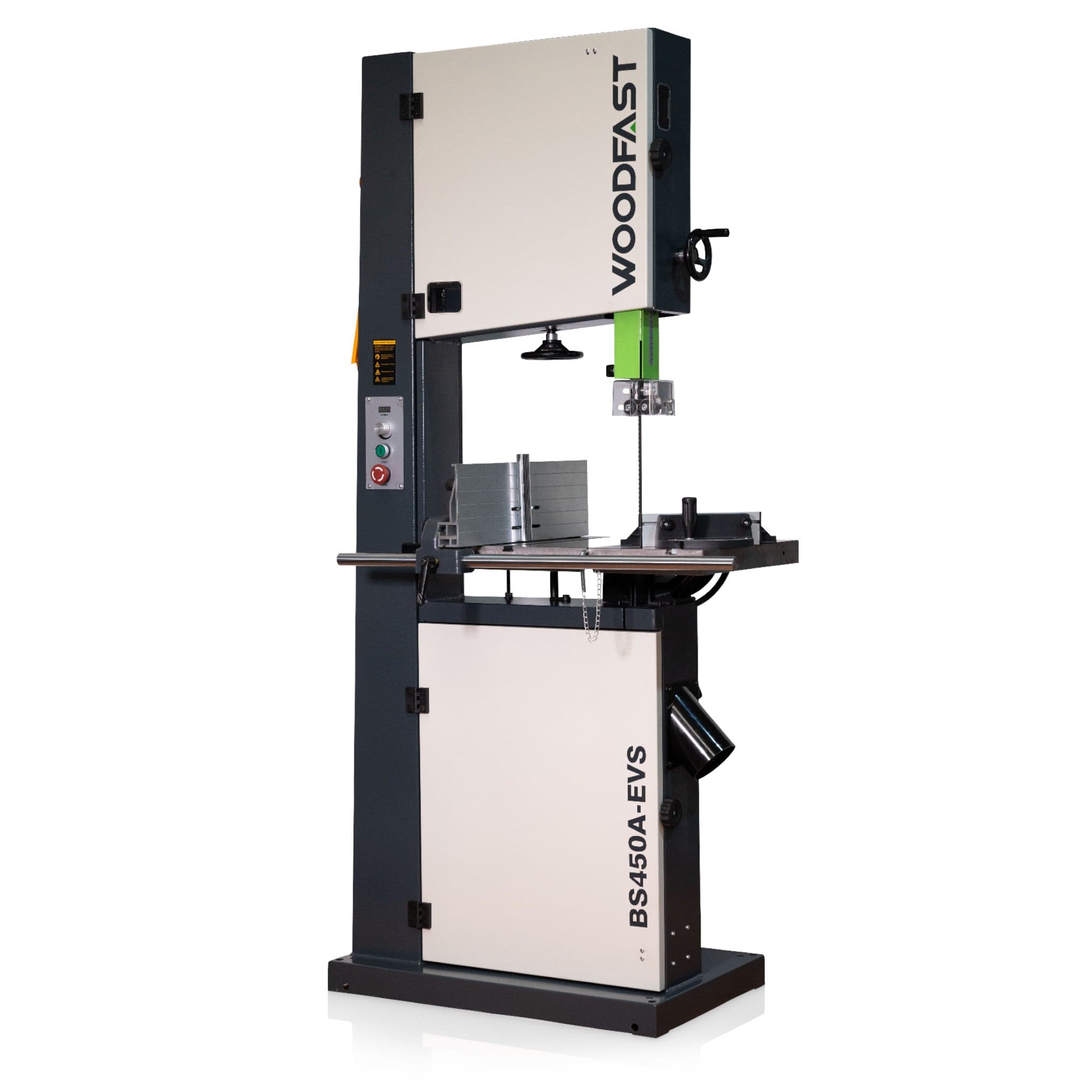Woodfast 450mm (18") Deluxe Wood / Metal Bandsaw with Electronic Variable Speed 2.5HP 240V BS450A-EVS