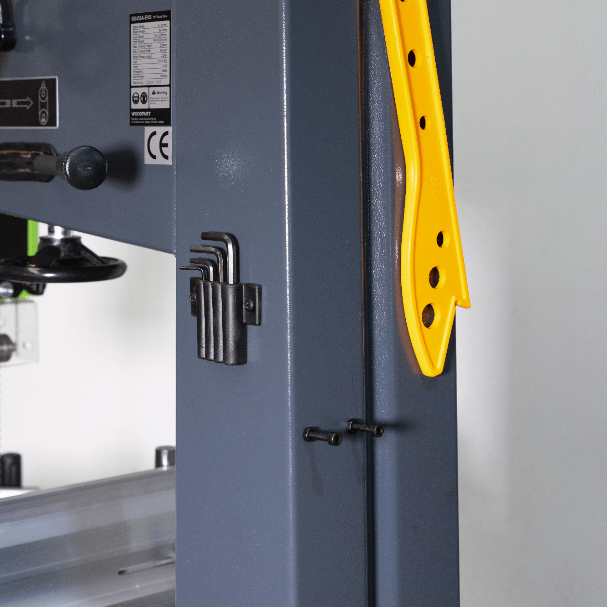 Woodfast 450mm (18") Deluxe Wood / Metal Bandsaw with Electronic Variable Speed 2.5HP 240V BS450A-EVS