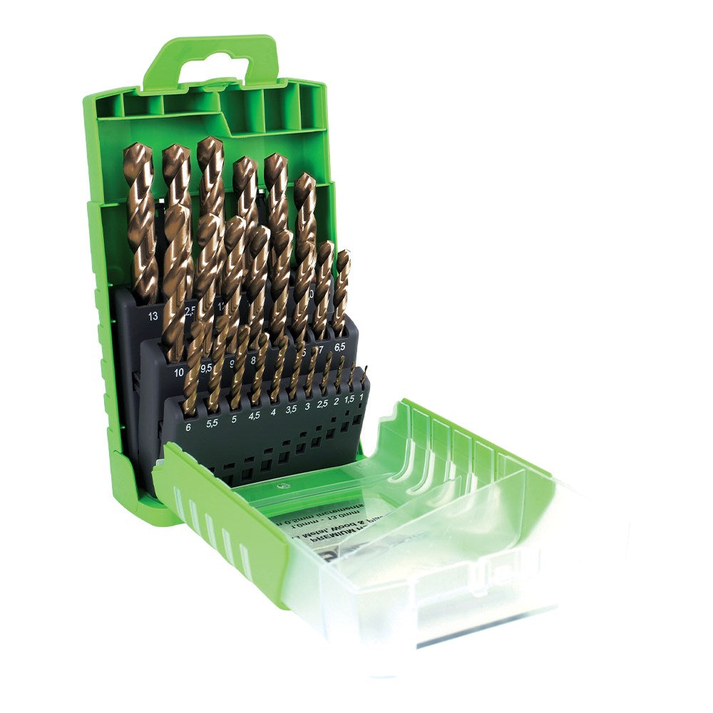 Bristol 25Pce Metric M35 Cobalt Drill Set BTW25MCO