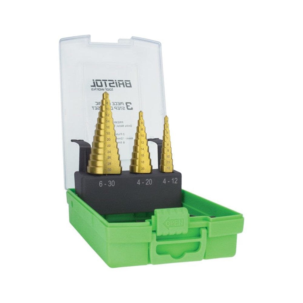 3Pce Metric Straight Flute Step Drill Set BTWSD-SET3 by Bristol