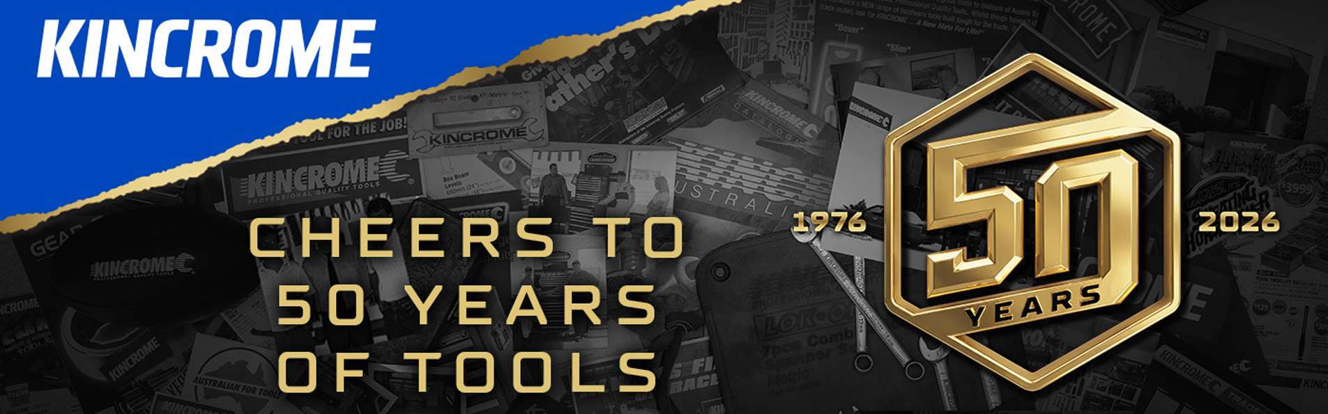 Kincrome 50th Anniversary Gold Socket Set 24Pce Standard & Deep P28062ANV *Limited Edition*