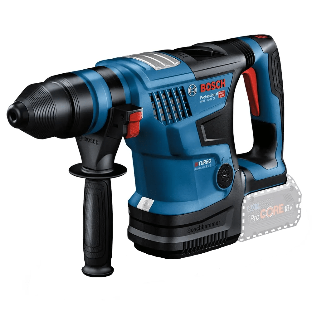 18V Bi-Turbo Brushless 4Kg SDS Plus Rotary Hammer - 0611914041 by Bosch