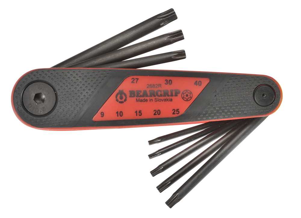 8Pce Torx Key Pocket Set BG-2682R by Beargrip