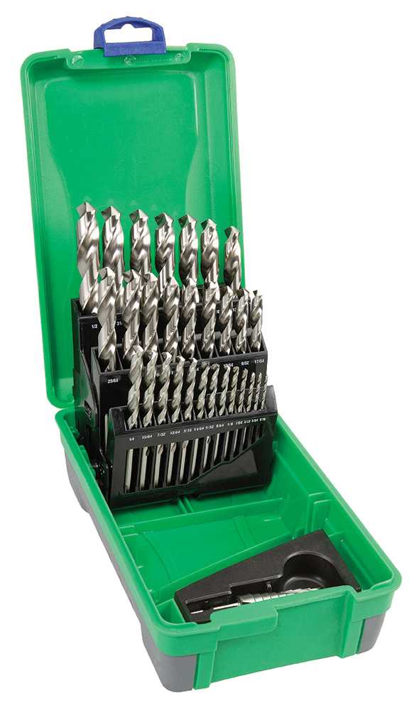 Bordo 1/16-1/2" 29 Piece Bright HSS Jobber Drill Set in ABS Plastic Case with BONUS Step Drill 2006-F3-SDM1