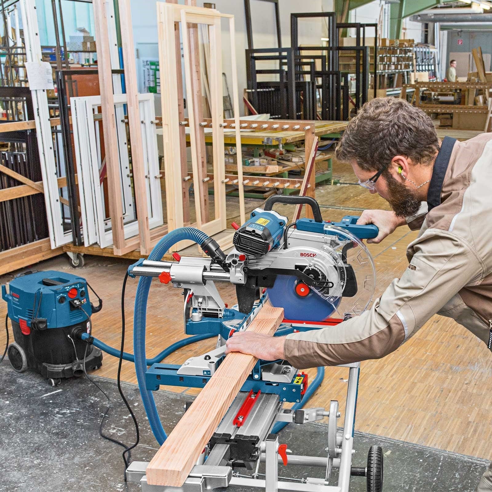 254mm Sliding Glide Compound Mitre Saw GCM350-254 (0601B22640) by Bosch