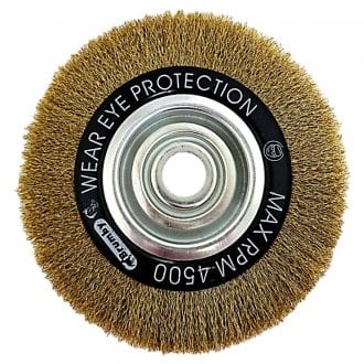 200mm x 20mm Crimped Multi-Bore Wheel Brush - BWB20020 by Josco