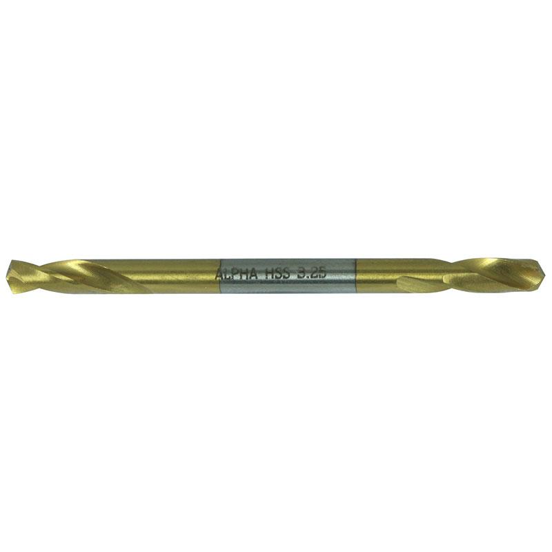 Alpha No.30 Gauge (3.26mm) Double Ended Panel Drill Bit Carded Gold Series C9D30 | 2 Pack
