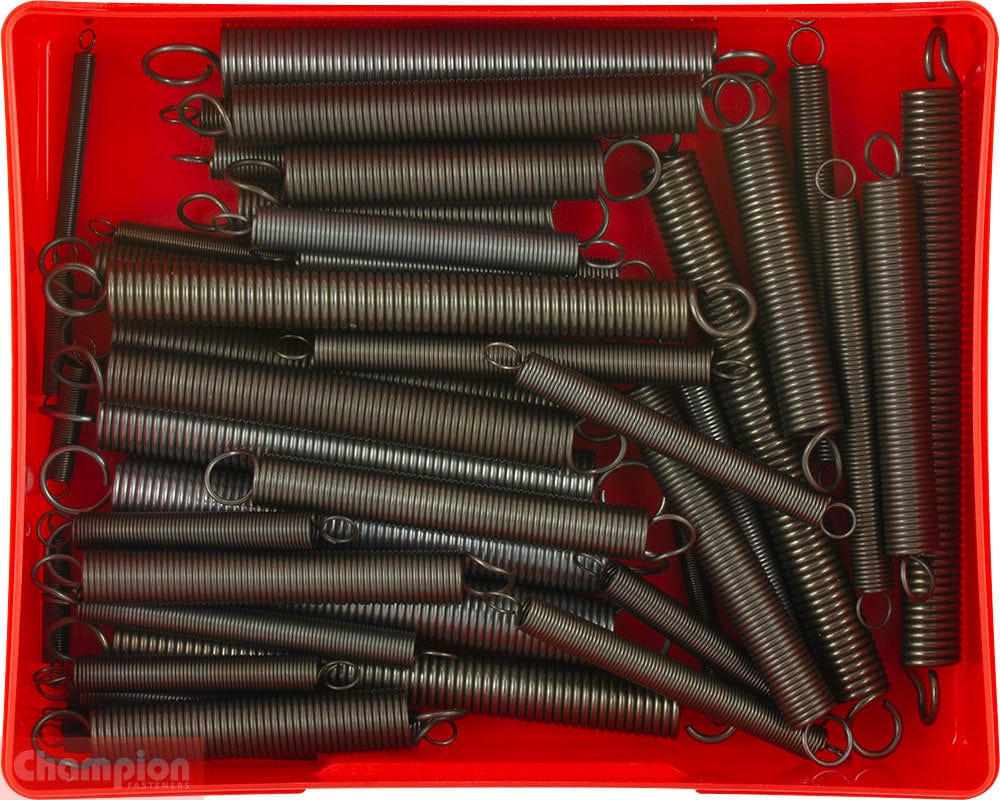 Springs 200 Pcs Metal Extension Spring Assortment Kit, 20 Sizes Springs 200 Pcs Metal Extension Spring Assortment Kit, 20 Sizes