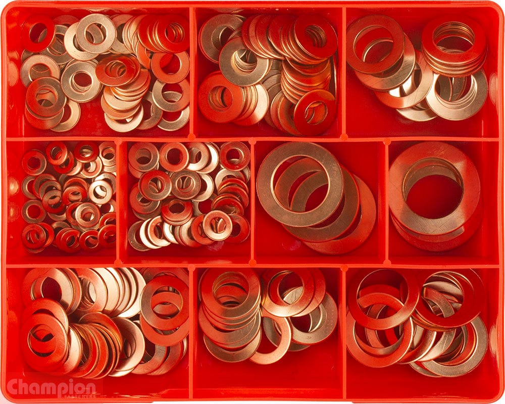 Champion 260Pce Metric Copper Washers Assortment CA1660