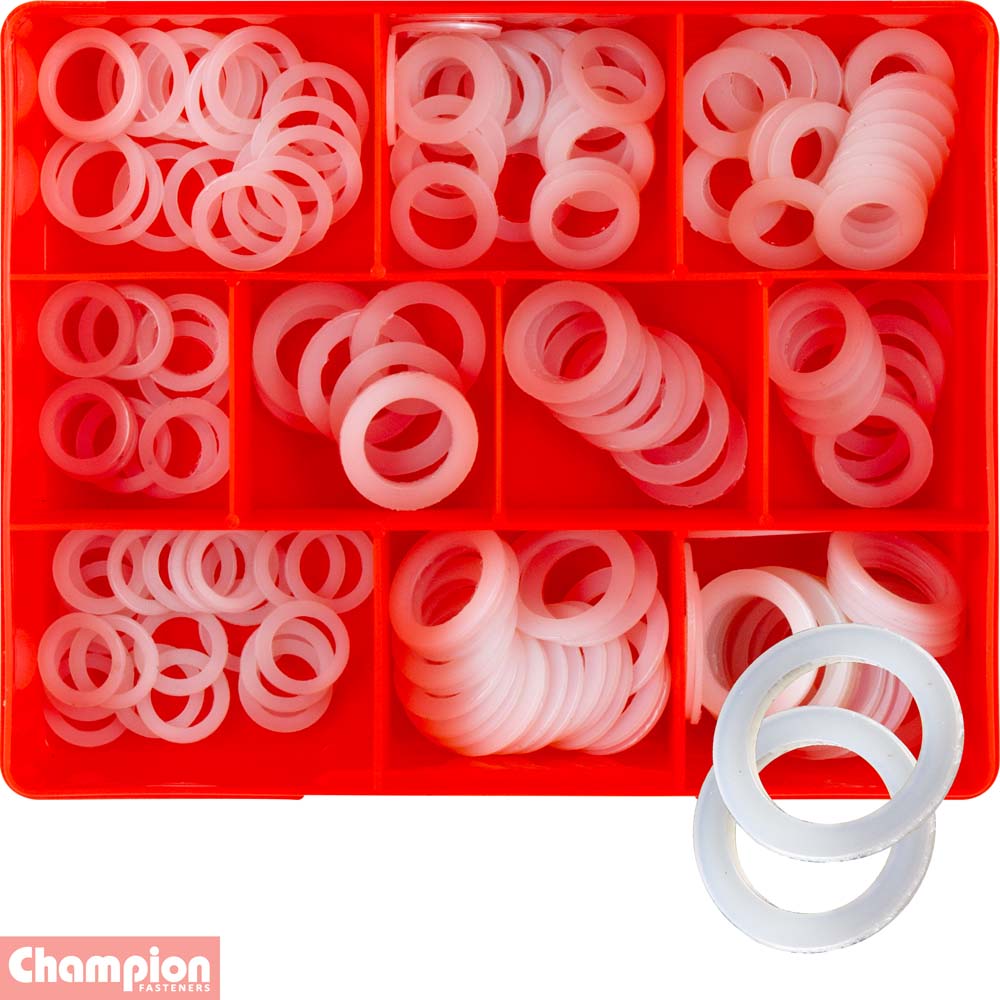 Champion 160Pce Nylon Drain Plug Washer Assortment Kit CA1740