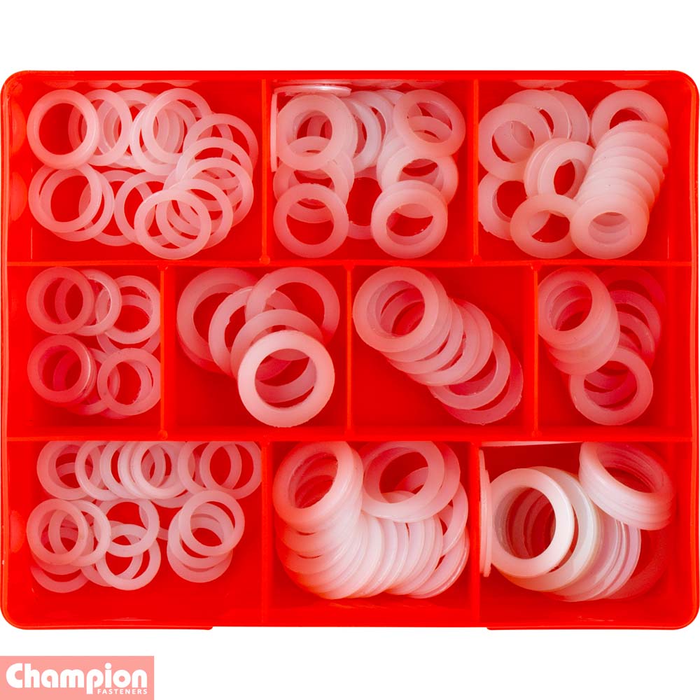 Champion 160Pce Nylon Drain Plug Washer Assortment Kit CA1740