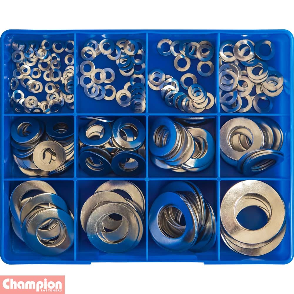 Champion 255Pce S/Steel Metric Wave Washers Assortment Kit CA1845