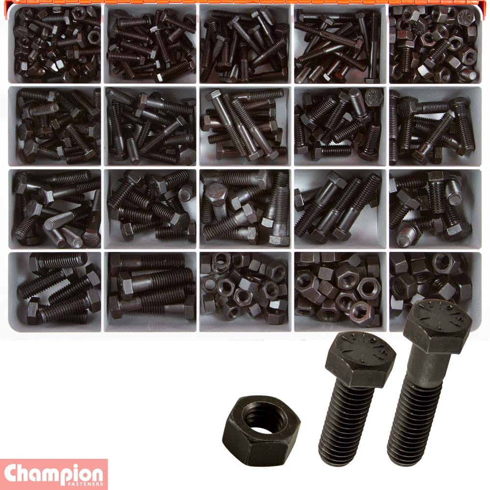 Champion 393Pce UNC Bolt & Nut Gr.8 Master Kit CA2370