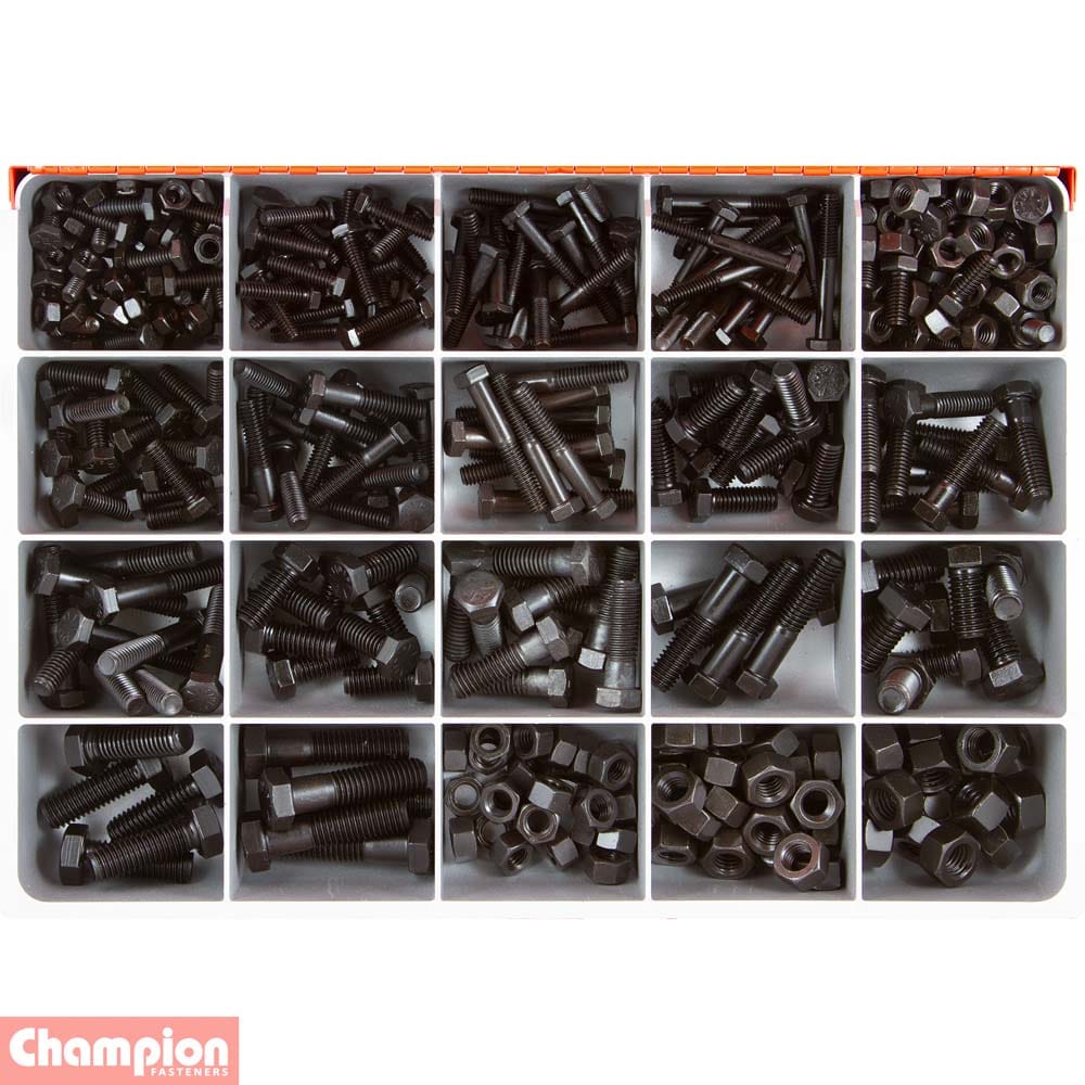 Champion 393Pce UNC Bolt & Nut Gr.8 Master Kit CA2370