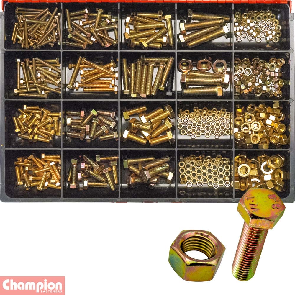 Champion 480Pce Fine Metric Set Screw & Nut Master Kit CA480