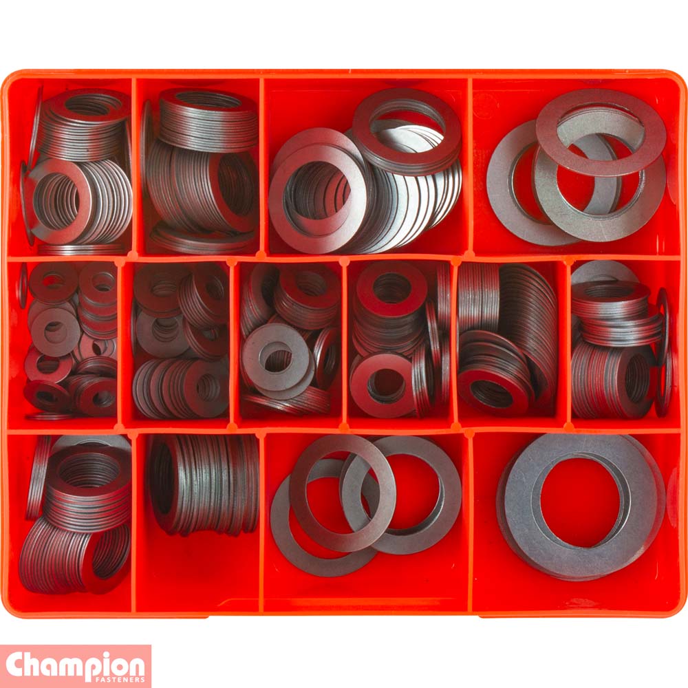 Champion 545Pce 1/32″ Steel Spacing Washers Assortment CA500