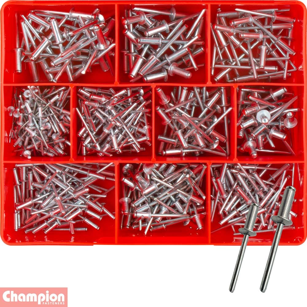 Champion 505Pce Aluminium Blind Rivet Assortment CA502