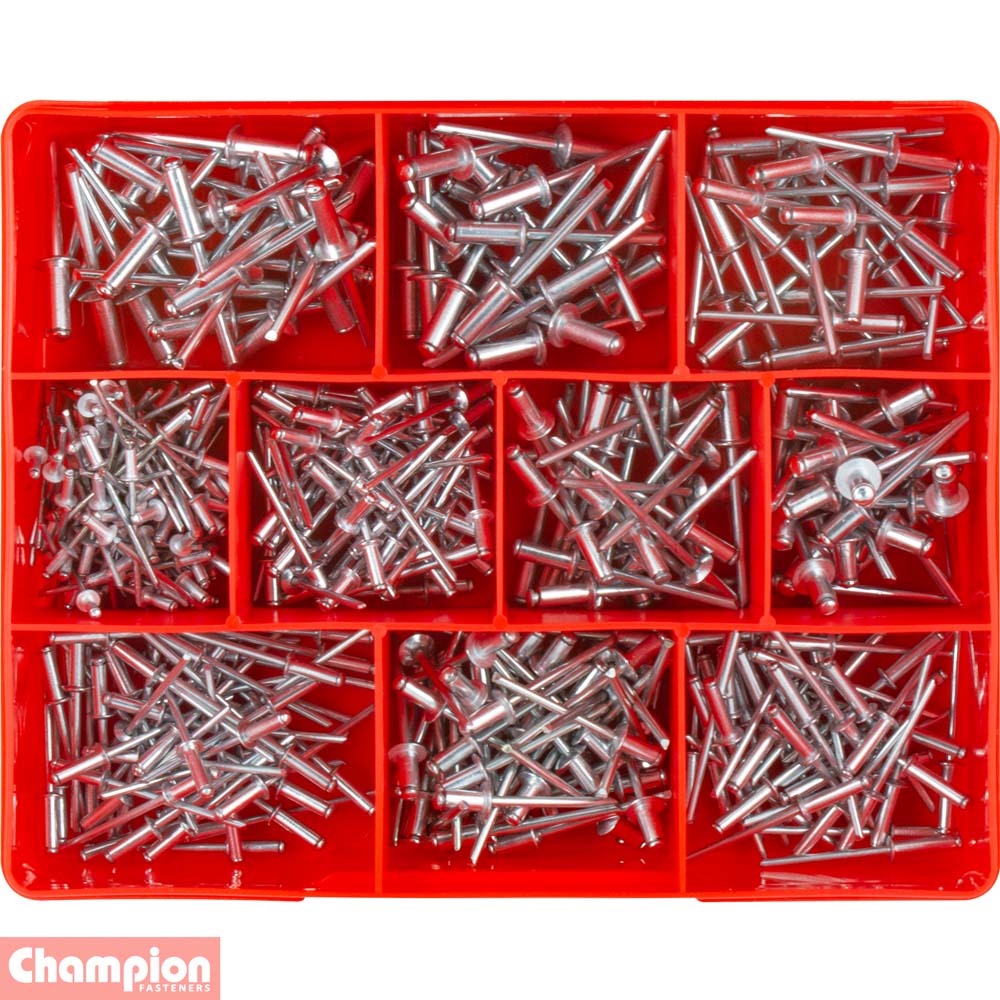 Champion 505Pce Aluminium Blind Rivet Assortment CA502