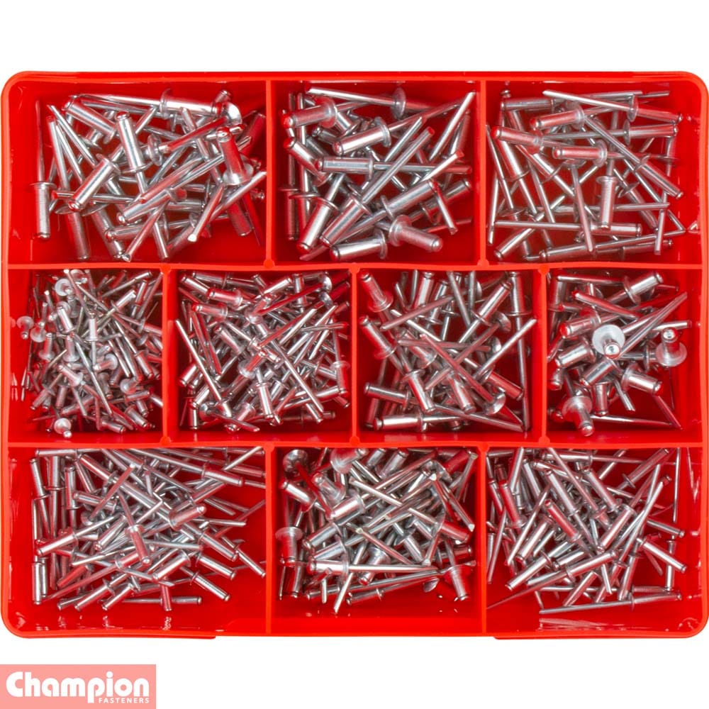 Champion 505Pce Aluminium Blind Rivet Assortment CA502