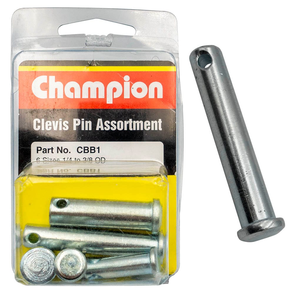 Champion 6Pce Clevis Pins Blister Assortment Pack CBB1