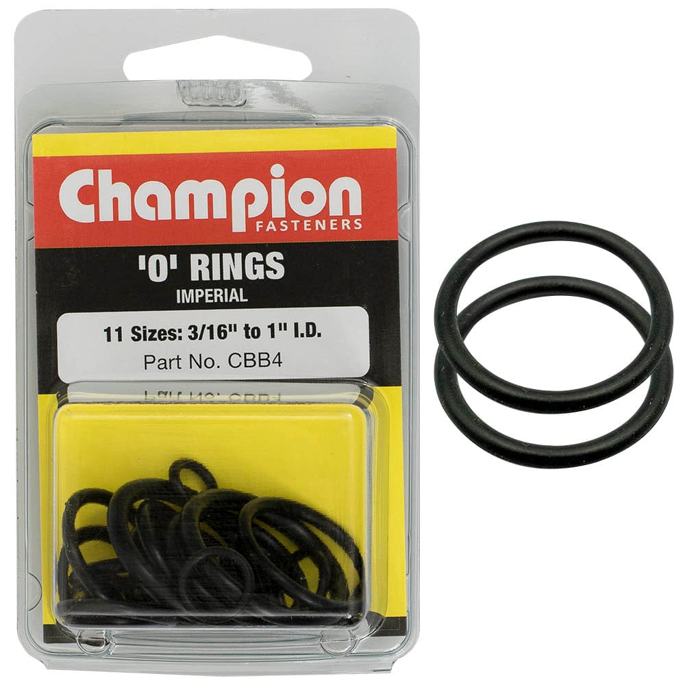 Champion 22Pce O Rings Imperial Blister Assortment Pack CBB4