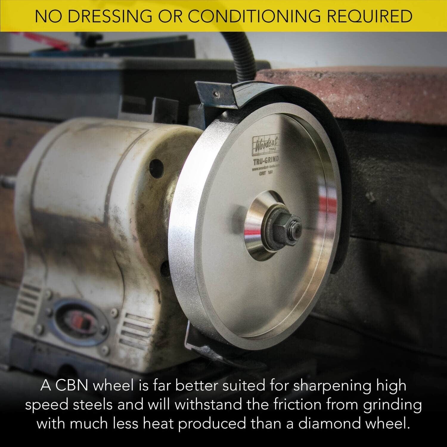 Tru-Grind CBN Grinding Wheels by Woodcut Tools