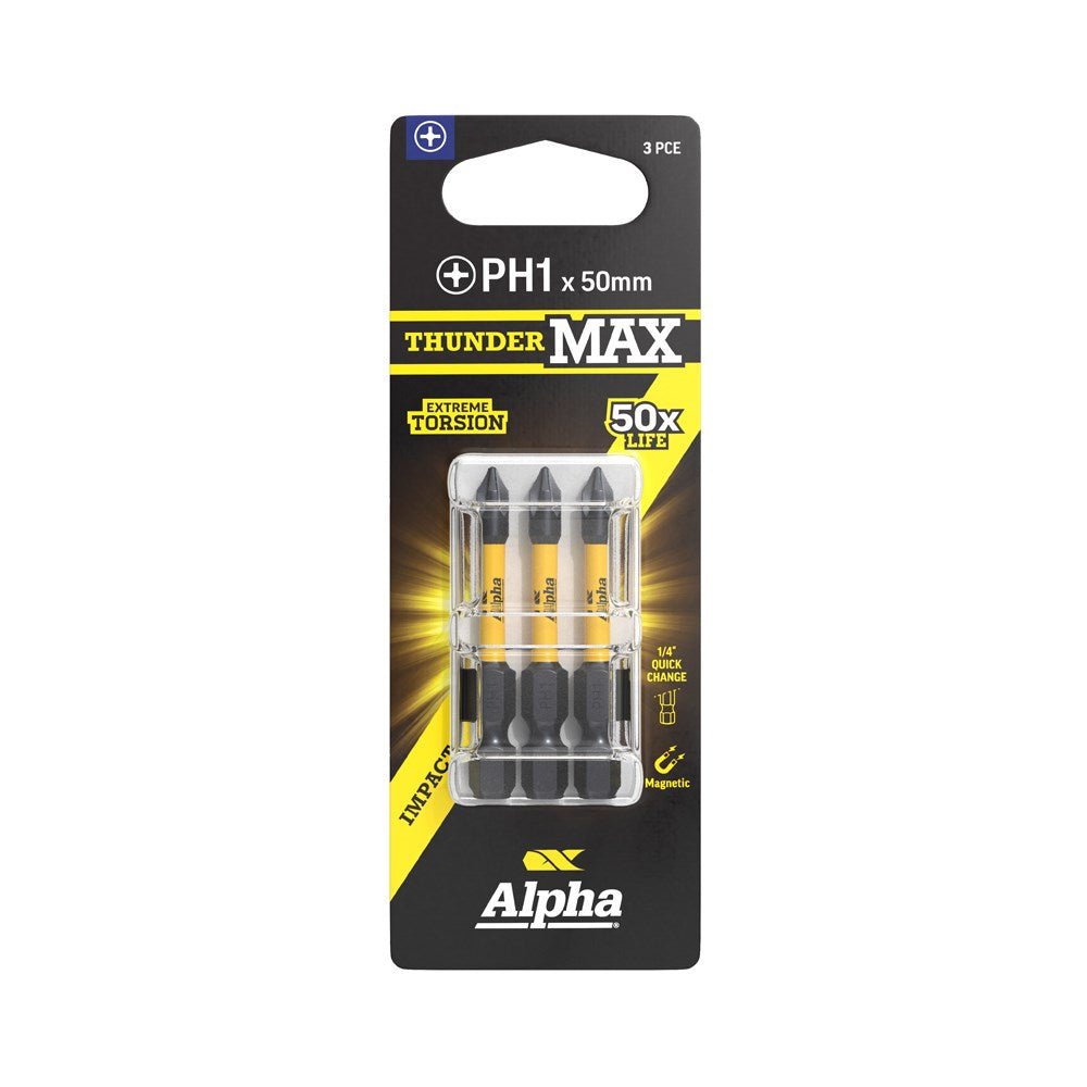 Alpha ThunderMax Impact Power Bits Phillips
