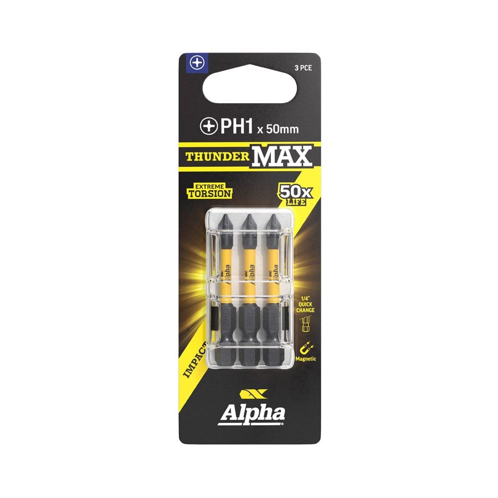 Alpha ThunderMax Impact Power Bits Phillips