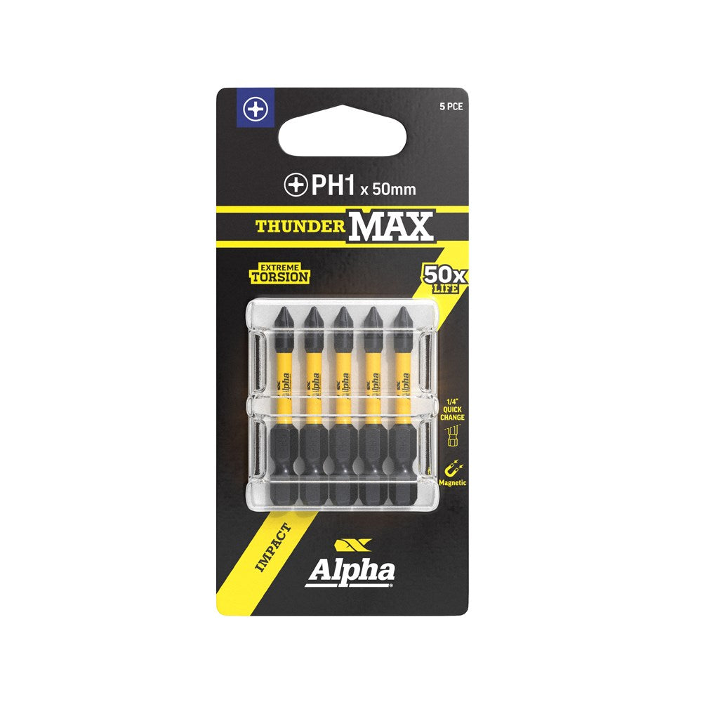 Alpha ThunderMax Impact Power Bits Phillips