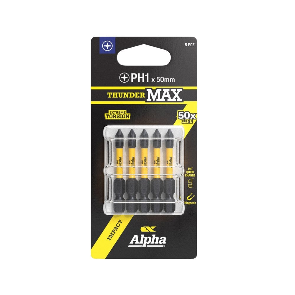 Alpha ThunderMax Impact Power Bits Phillips
