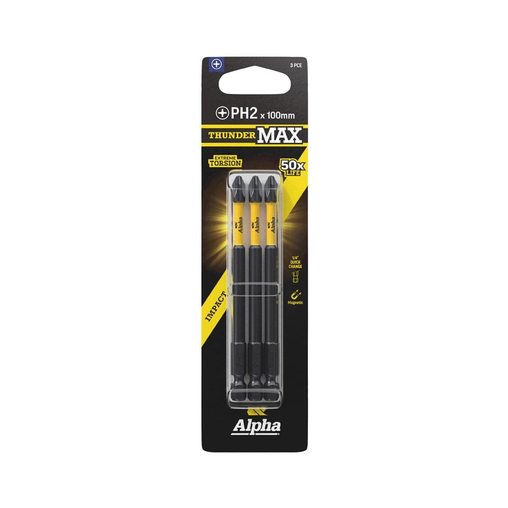 Alpha ThunderMax Impact Power Bits Phillips