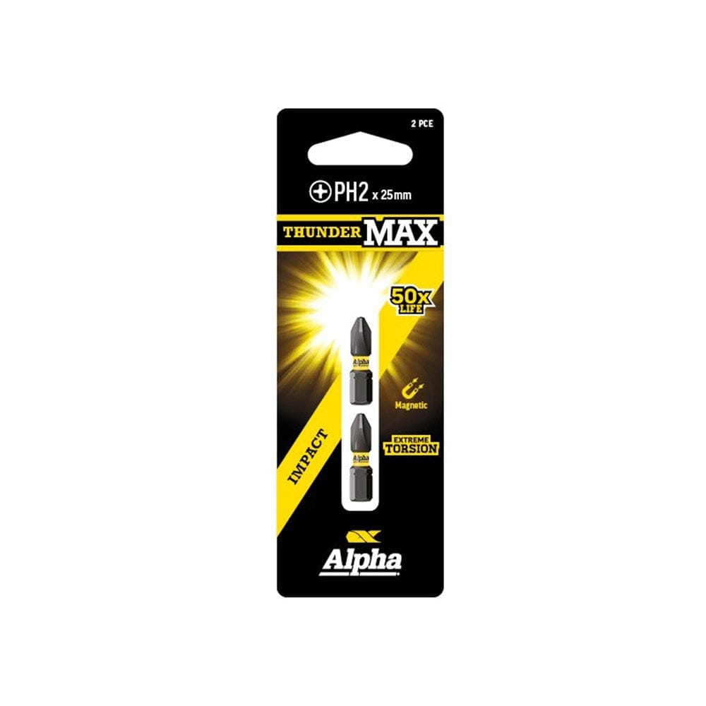 Alpha ThunderMax Impact Power Bits Phillips