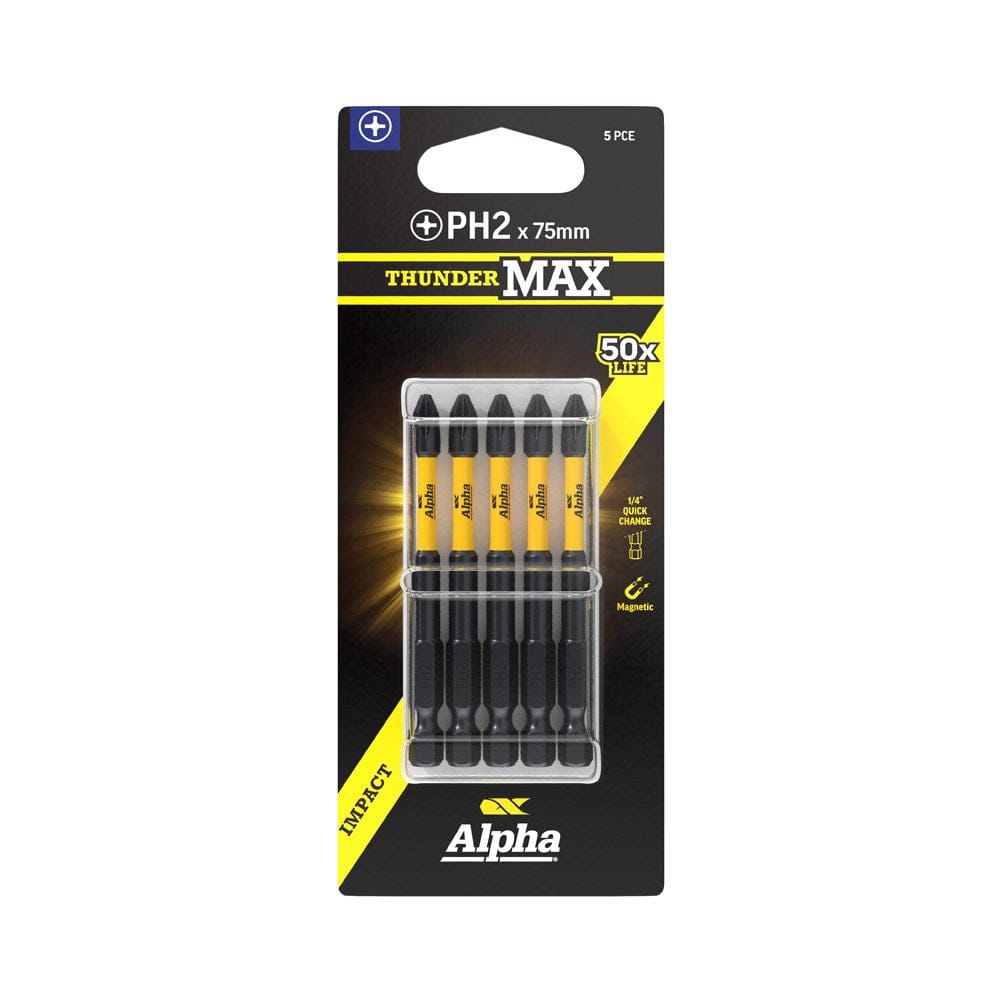 Alpha ThunderMax Impact Power Bits Phillips