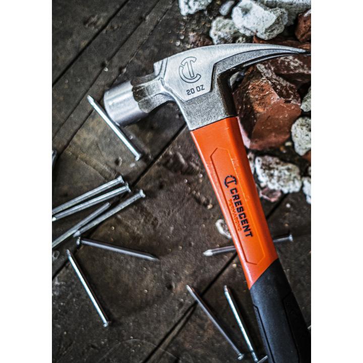 20 oz. Rip Claw Hammer with Fiberglass Handle - 11418C-06 by Crescent