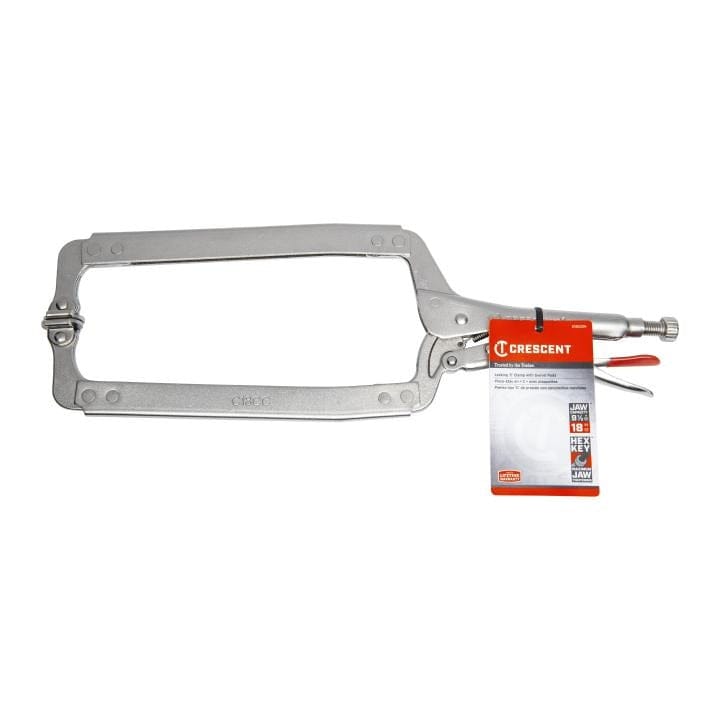 Crescent 18" Locking C-Clamp with Swivel Pads C18CCSN