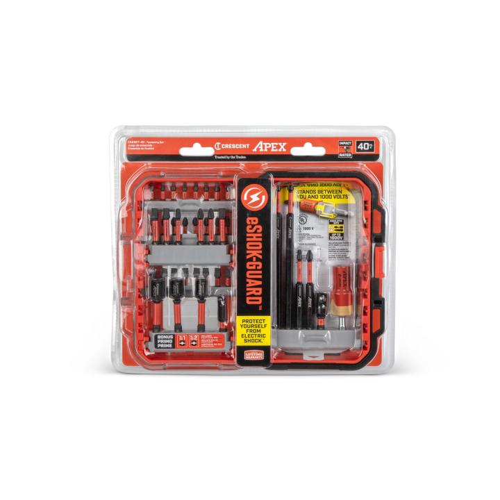 40 Pce eSHOK-GUARD™ alphaCASE™ Set CAESET-40 by Crescent