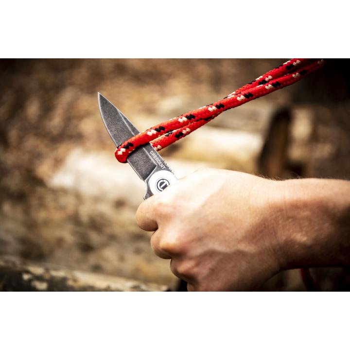 83mm/3-1/4" Drop Point Aluminum Handle Pocket Knife - CPK325A by Crescent