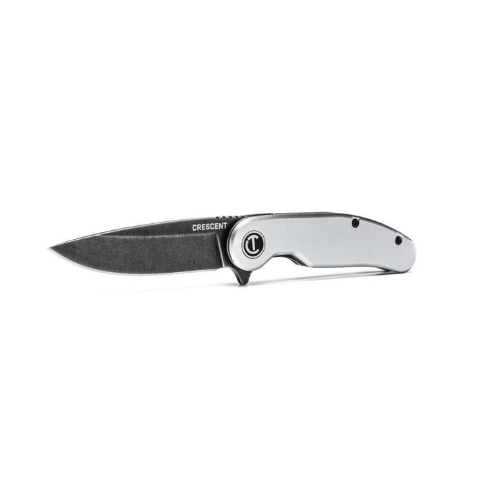 83mm/3-1/4" Drop Point Aluminum Handle Pocket Knife - CPK325A by Crescent