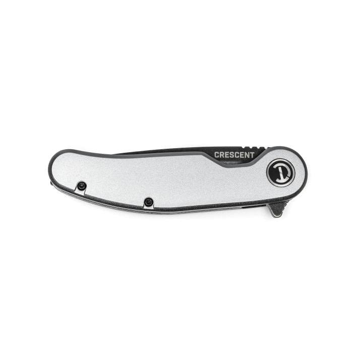 83mm/3-1/4" Drop Point Aluminum Handle Pocket Knife - CPK325A by Crescent