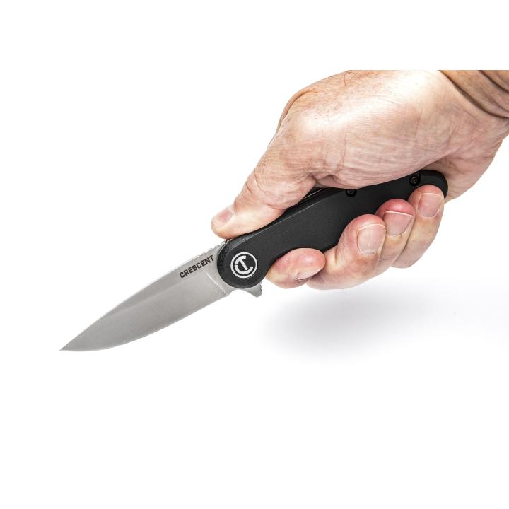 Crescent 83mm/3-1/4" Drop Point Composite Handle Pocket Knife CPK325C