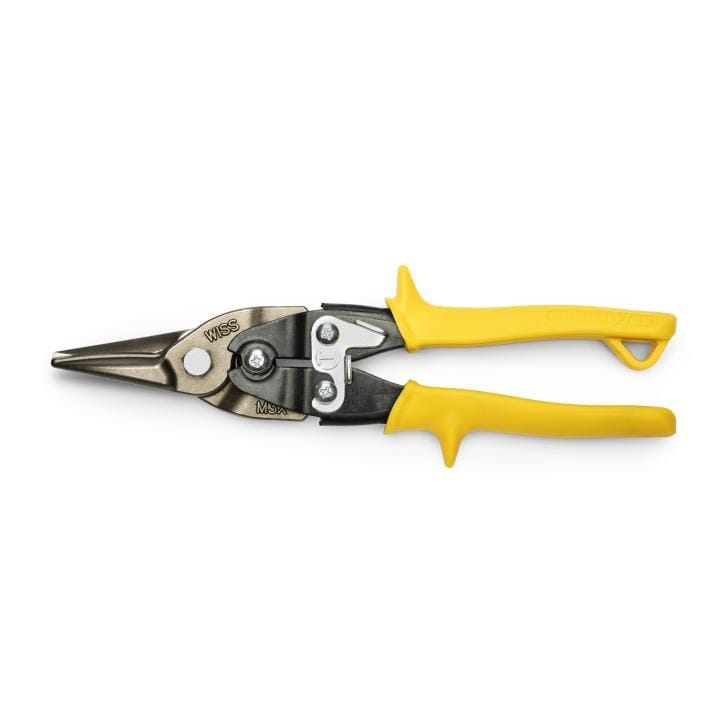 Crescent Wiss® 9-3/4" Compound Action Straight, Left and Right Cut Yellow Aviation Snips M3RAU
