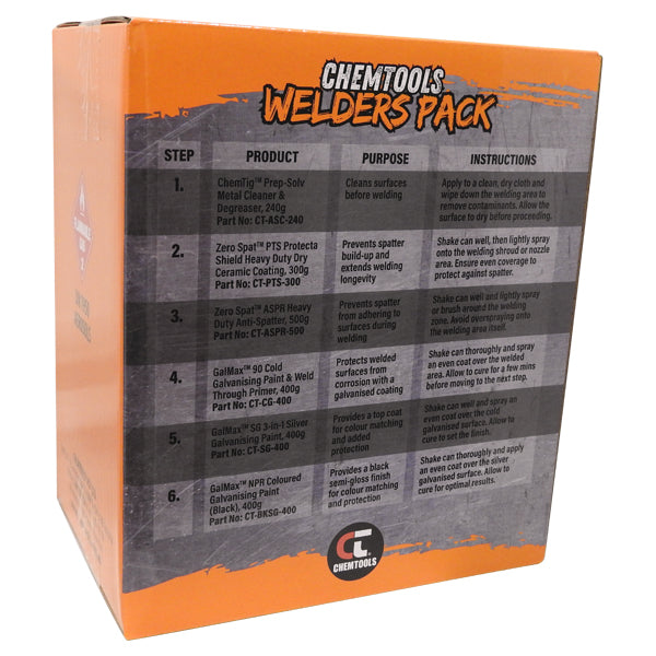 Chemtools Welders Pack 6 Piece Aerosol Kit CT-WPK-6