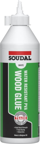 Soudal Water-Resistant PVA Wood Glue D3 – Various Sizes