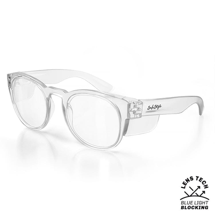SafeStyle Cruisers Clear Frame Blue Light Blocking Lens