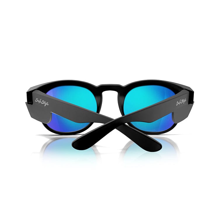 SafeStyle Cruisers Matte Black Frame Mirror Blue Polarised Lens