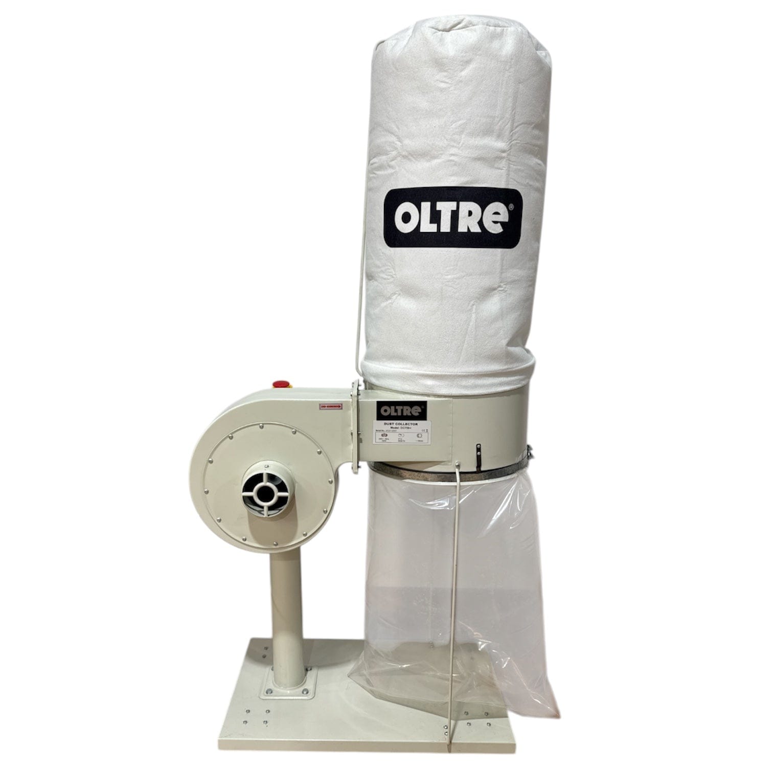 Oltre Dust Collector 240V 1HP 1 x Filter Element (1 Top + 1 Bottom Bag) 500CFM OT-DC-750