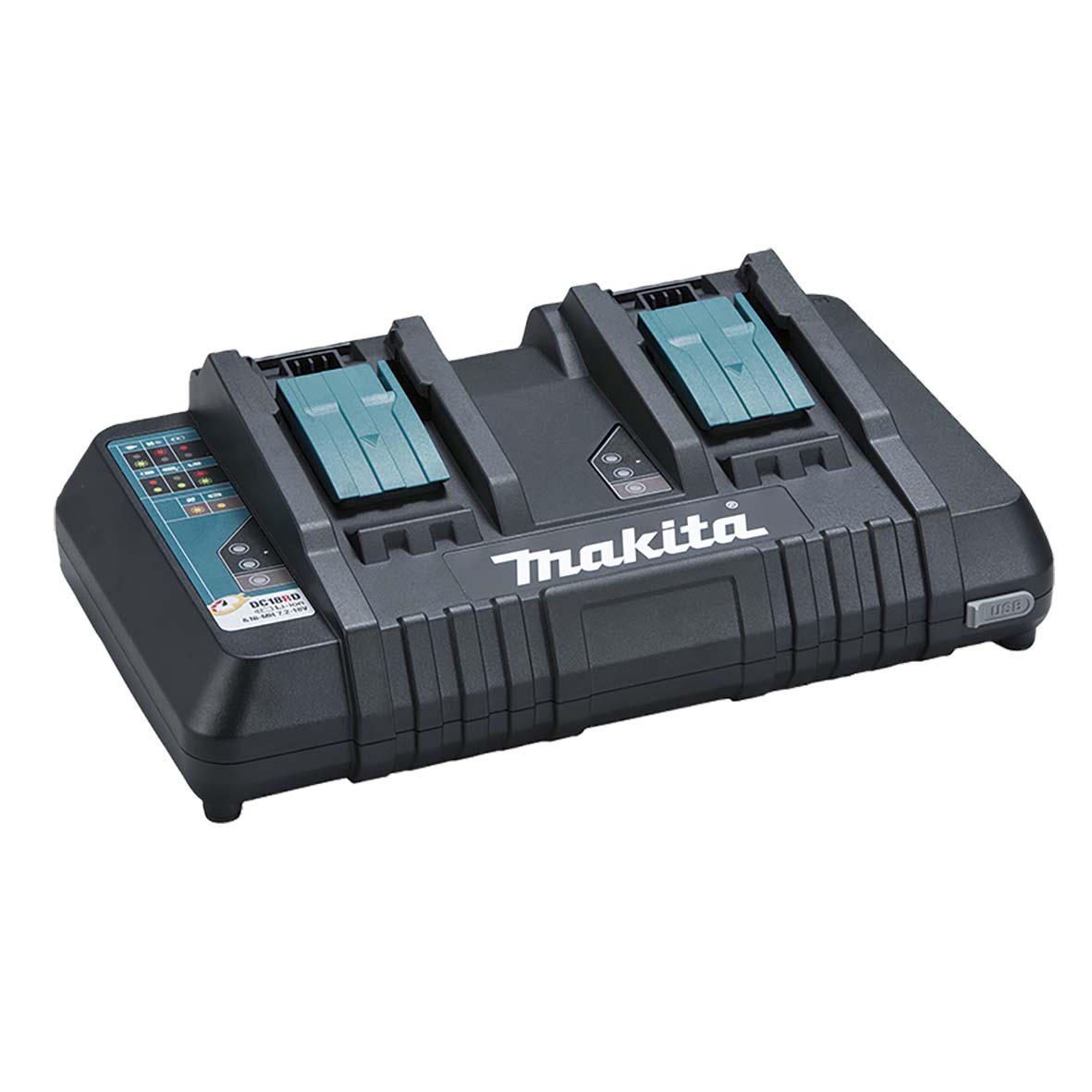 Makita 18V Same Time Dual Port Rapid Charger DC18RD