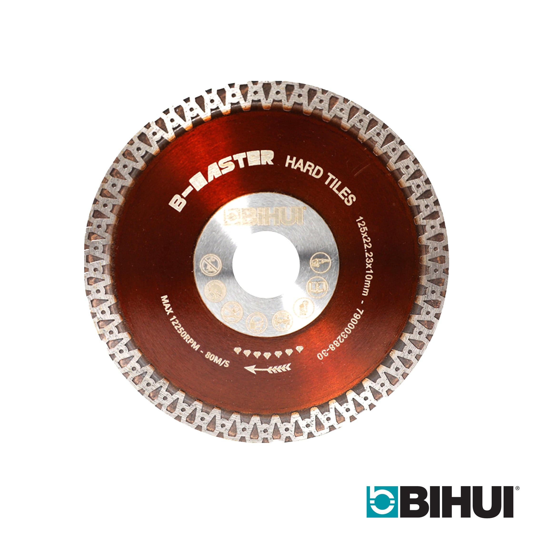 Bihui 125mm (5") Diamond Blade with Continuous Diamond Rim B-Master DCDA125