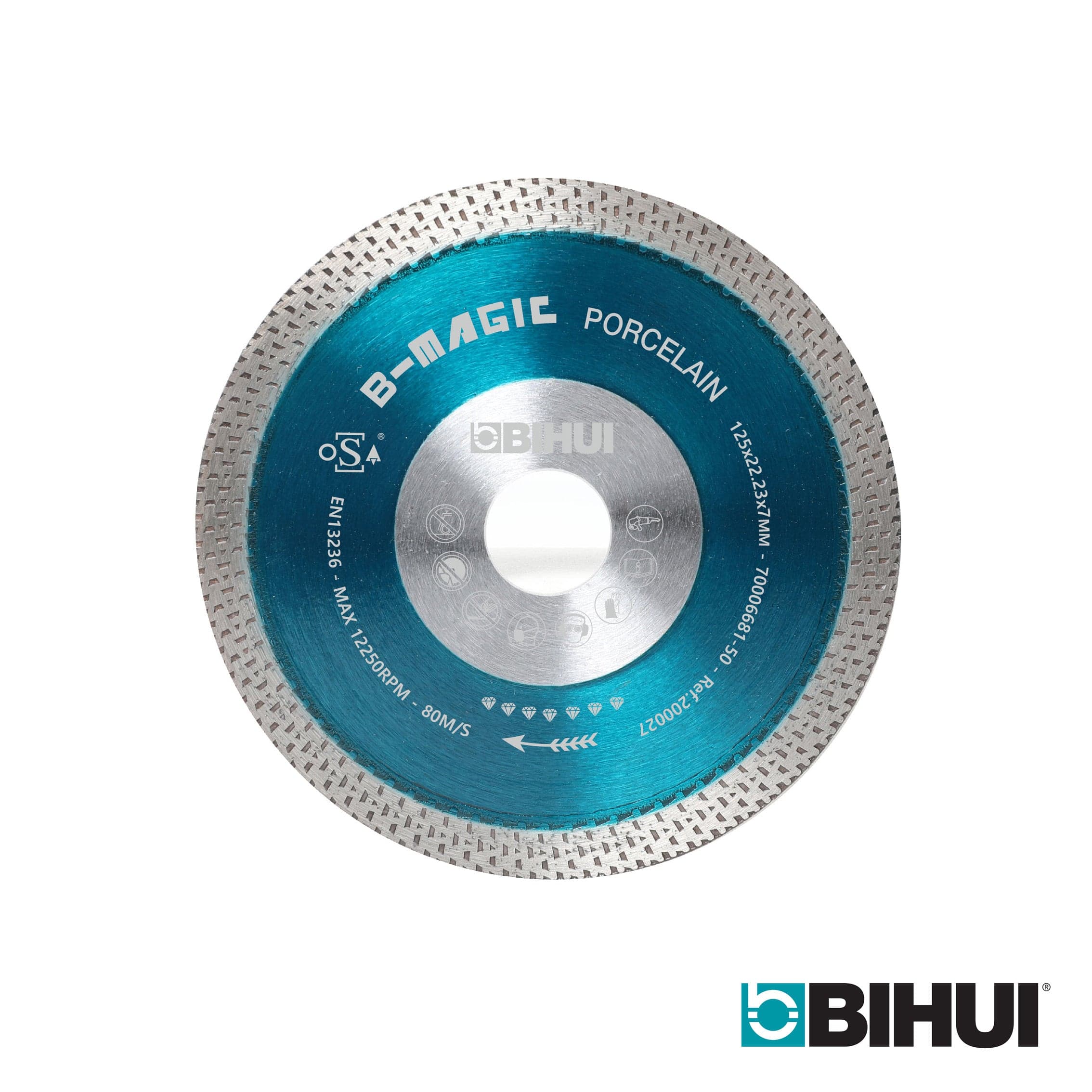 Bihui 125mm (5") Diamond Blade with Continuous Diamond Rim B-Magic DCDW125