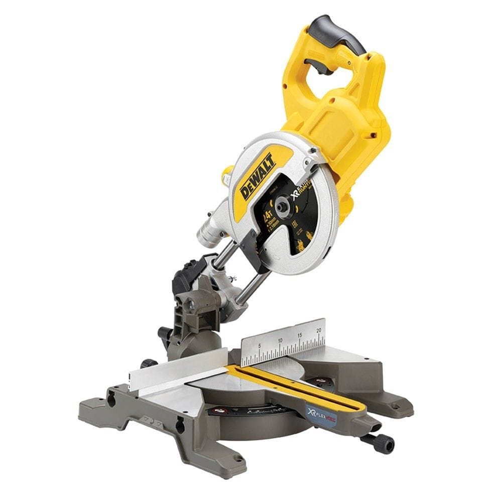 216mm 54V Flexvolt Brushless Cross Cut Mitre Saw Bare (Tool Only) DCS777N-XJ by Dewalt